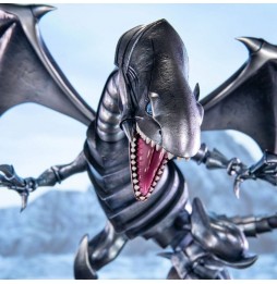 Statue Yu-Gi-Oh! - Blue Eyes White Dragon Standard Edition Silver (35 cm)