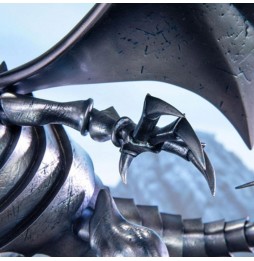 Statue Yu-Gi-Oh! - Blue Eyes White Dragon Standard Edition Silver (35 cm)