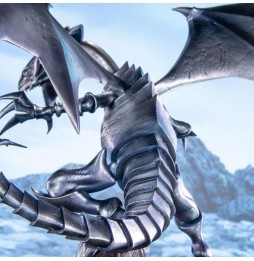 Statue Yu-Gi-Oh! - Blue Eyes White Dragon Standard Edition Silver (35 cm)