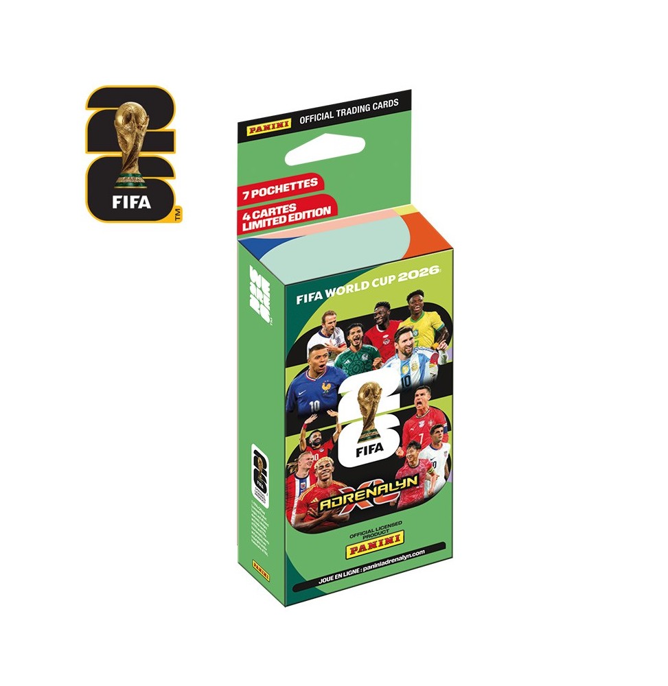 Blister Cartes Panini TCG Fifa World Cup (7 pochettes + 4 cartes édition limitée)