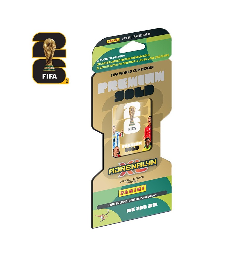 Blister Premium Or Cartes Panini TCG Fifa World Cup