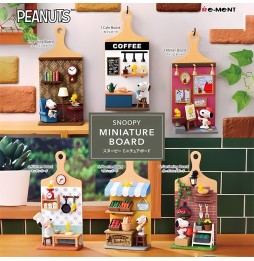 Display Re-Ment Snoopy - Miniature Board Collection (6 Blindbox)