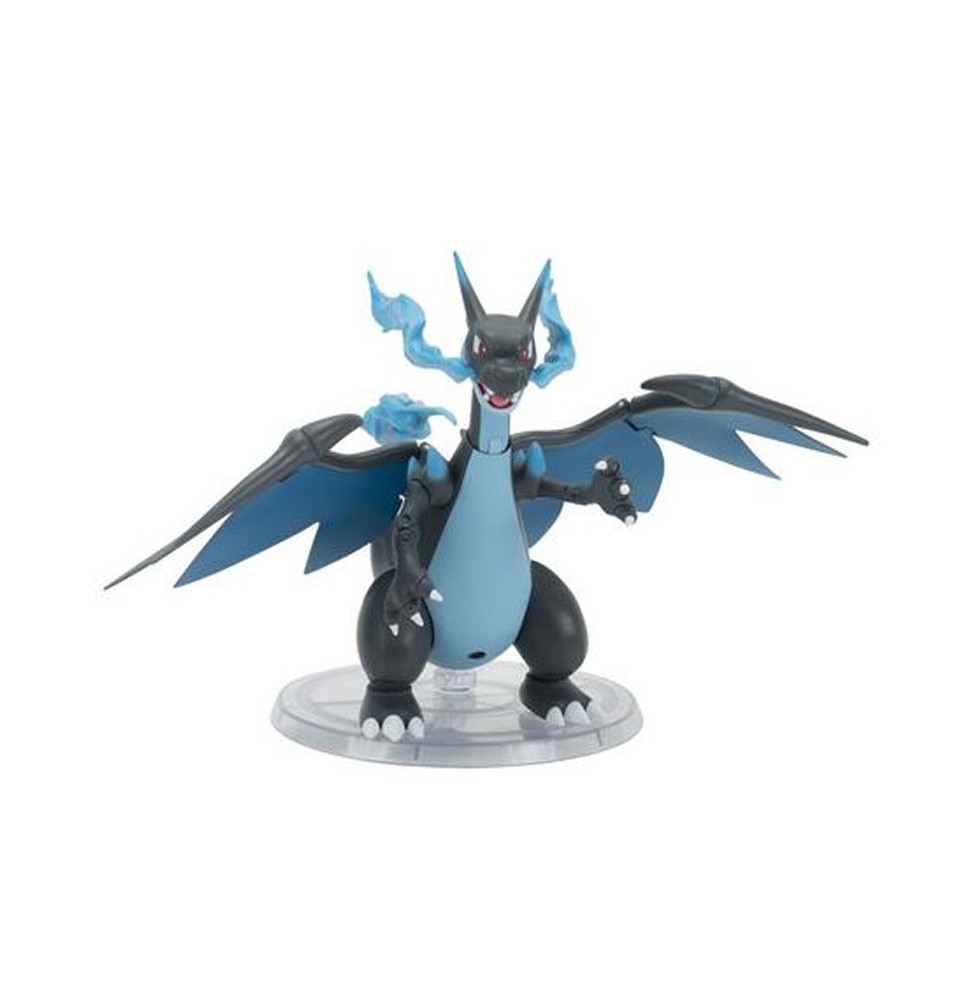 Figurine Articulée Select Pokémon - Mega Charizard X Dracaufeu (15 cm)