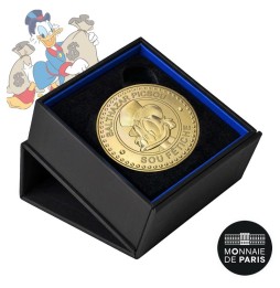 Pièce de Monnaie Sou Fétiche Picsou Disney - Monnaie De Paris Doré à l'Or Fin