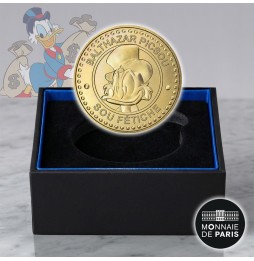 Pièce de Monnaie Sou Fétiche Picsou Disney - Monnaie De Paris Doré à l'Or Fin