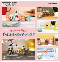 Display Re-Ment Snoopy - Collection Of Words Vol.3 (6 Blindbox)