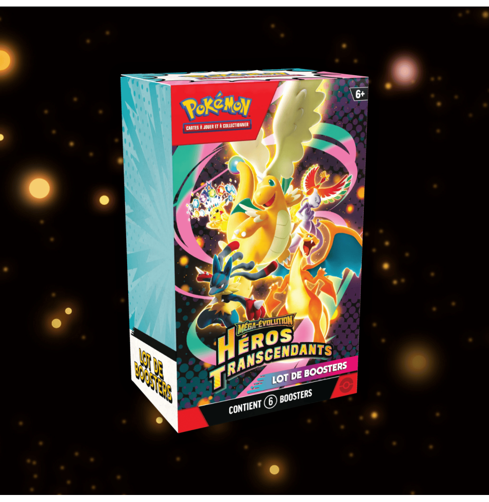 Bundle 6 Booster Pokémon Méga-Évolution : Héros Transcendants (ME02.5)