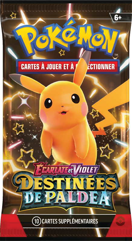 Visuel Booster TCG Pokémon Destinées de Paldea - Pikachu